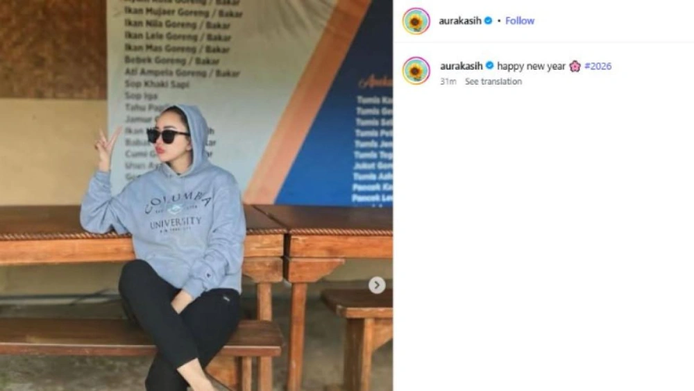 Unggahan Pertama Aura Kasih Di Tahun 2026 [sumber: Instagram Aurakasih]