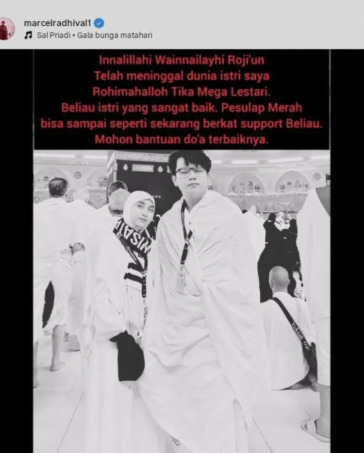 Unggahan Pesulap Merah Tentang Meninggalnya Istrinya [Instagram]