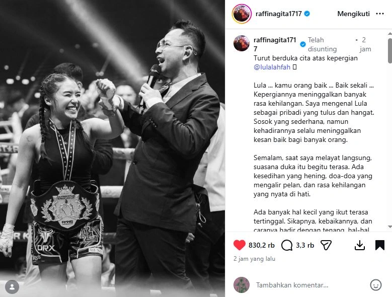 Unggahan Raffi Ahmad [Sumber: Instagram Raffinagita1717]
