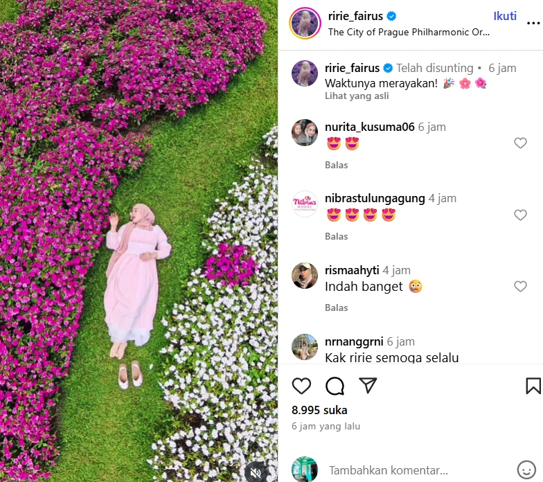 Unggahan Ririe Fairus Instagram Ririe Fairus