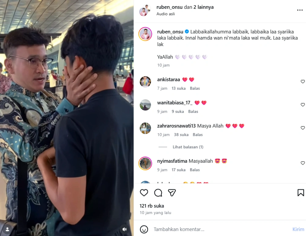 Unggahan Ruben Onsu [sumber: Instagram Ruben Onsu]