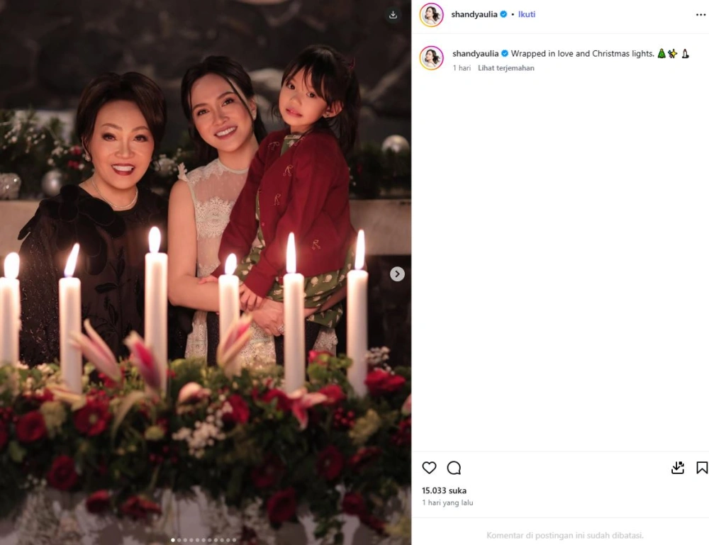Unggahan Shandy Aulia [Sumber: Instagram Shandyaulia]