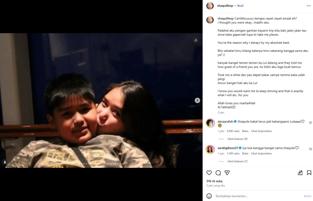 Unggahan Shaquille [sumber: Instagram Shaquillesp]