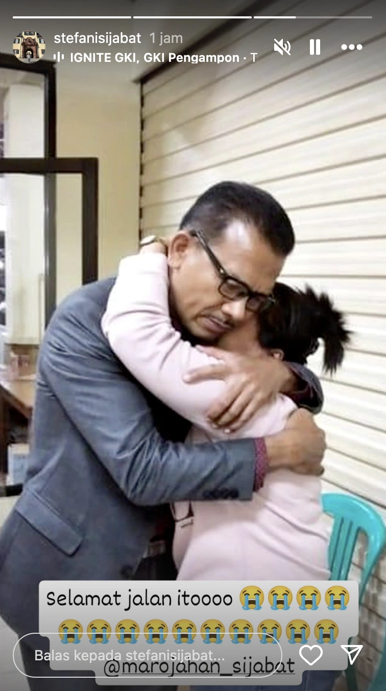 Unggahan Stefani Sijabat soal kepergian Marojahan. [Instagram]