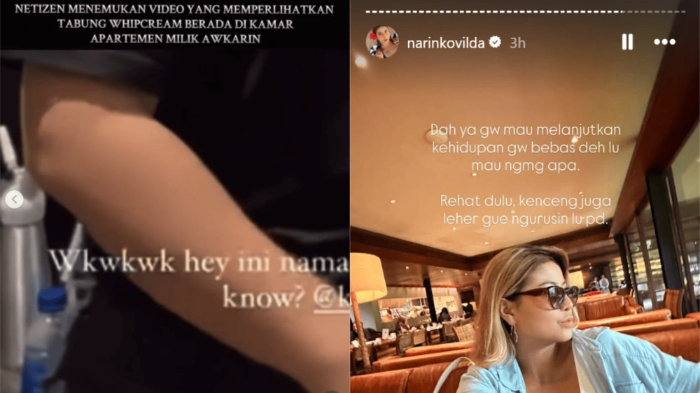 Unggahan Story Awkarin [Sumber: Instagram]