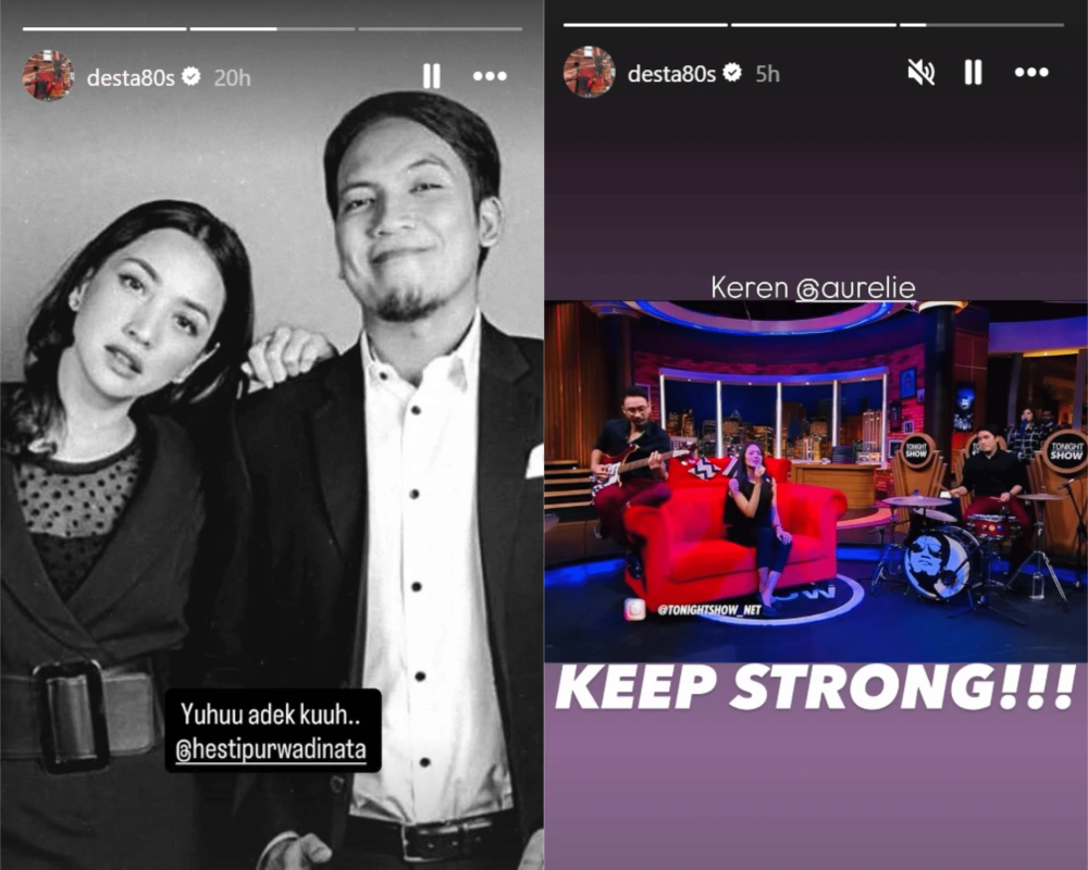 Unggahan Story Instagram Desta [Sumber: Instagram]