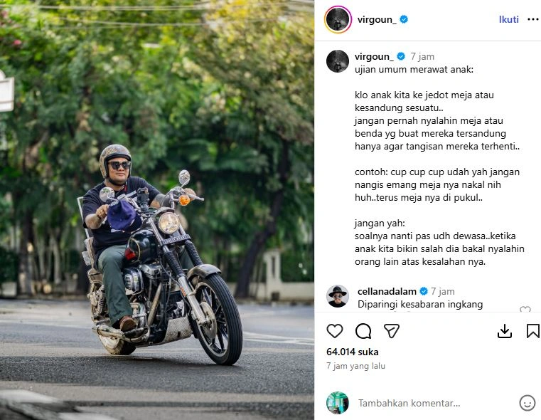 Unggahan Virgoun Instagram Virgoun