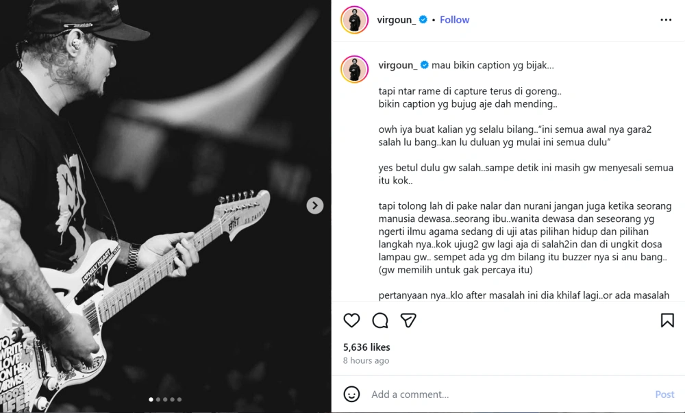 Ungghan Virgoun Terbaru [Sumber: Instagram]