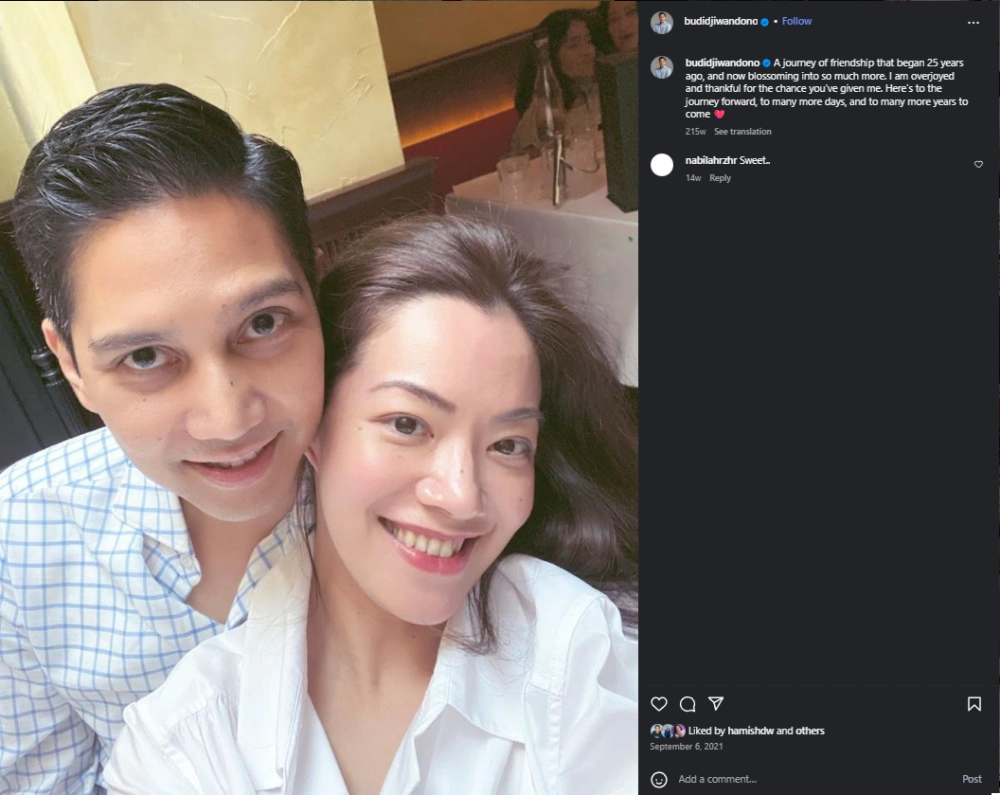 Ungkapan Cinta Budi Ke Milla Gunawan Cc Instagram