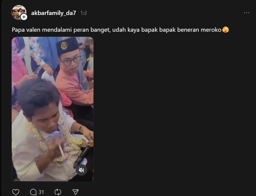 Valen Da7 Ketahuan Merokok Oleh Penggemar [Sumber: Threads]