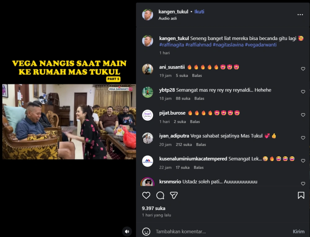 Vega Darwanti Ajari Tukul Arwana Bicara Cc Instagram