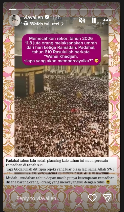 Via Vallen Batal Umrah [Sumber: Instagram]