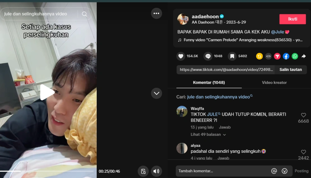 Video Jadul Daehoon Viral Kembali Cr Tiktok