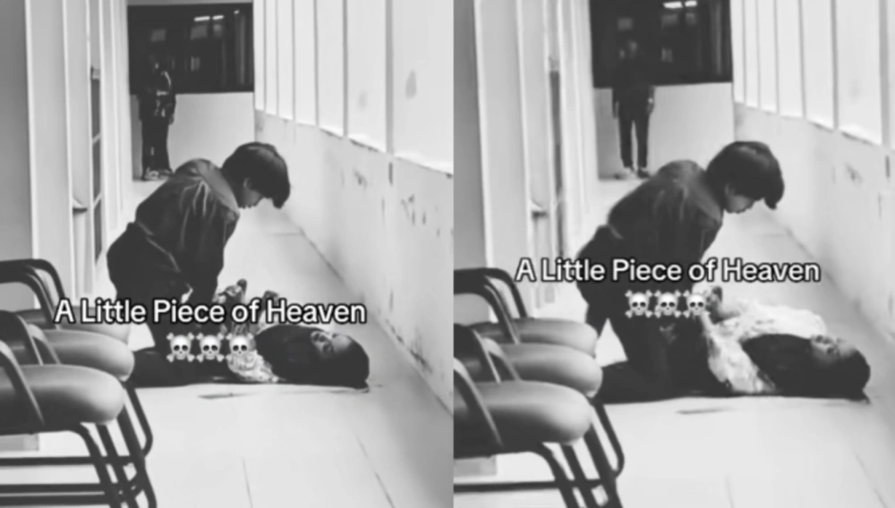 Video rekaman saat Reyhan membacok Fara di UIN Suska Riau. [TikTok]