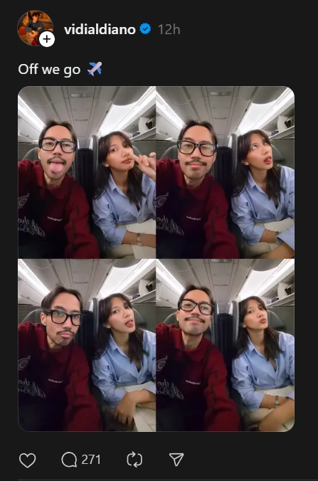 Vidi Aldiano Dan Sheila Dara [Sumber: Threads]