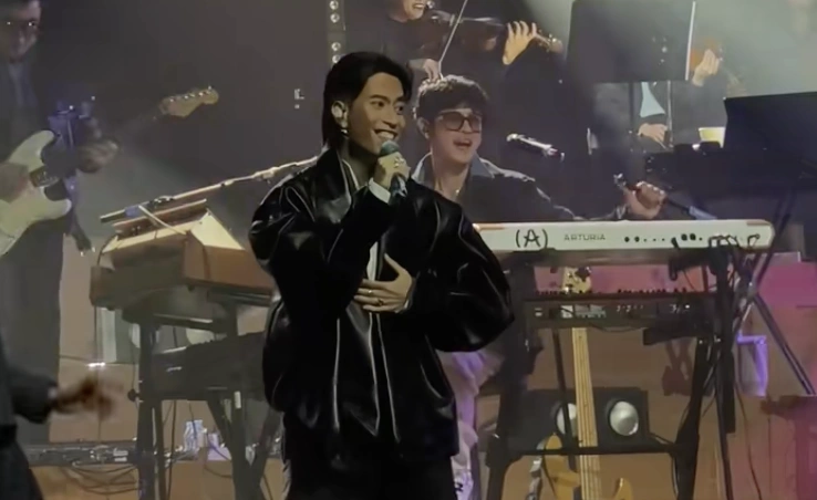 Vidi Aldiano Di Konser Laleilmanino. [TikTok/hai_online]