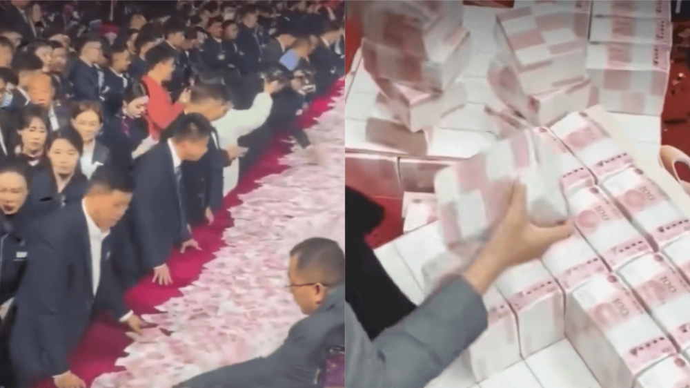 Viral Bos Di China Bagi Bagi Bonus Miliaran Ke Karyawan [Sumber: Tiktok]