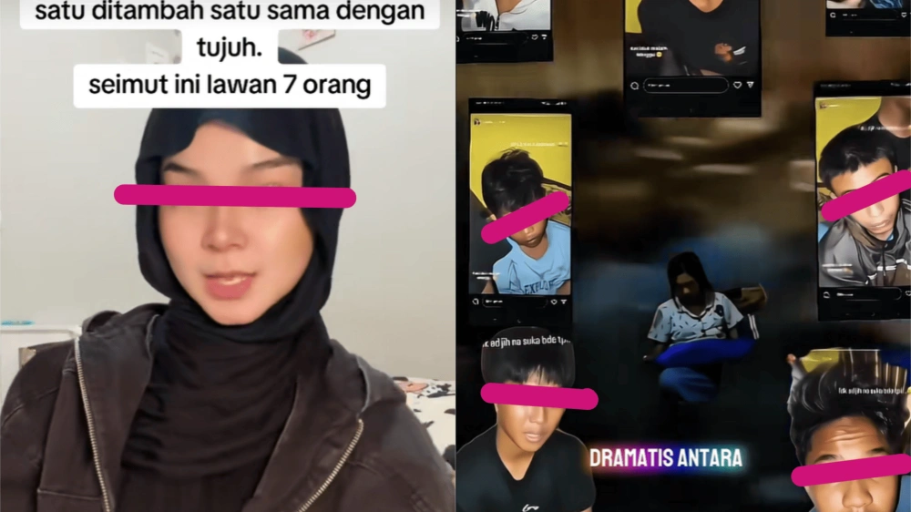 Viral Video Wanita Bernama Nabila Vs 7 Pria [Tiktok]