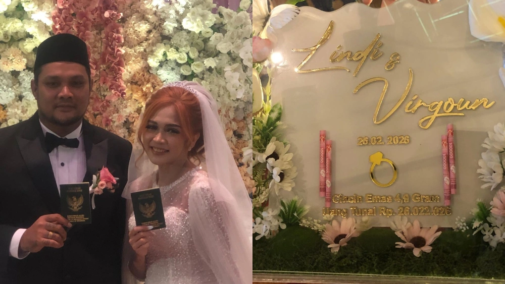 Mahar pernikahan Virgoun dan  Lindi Fitriyana. [Indopop/Selvianus Kopong Basar]