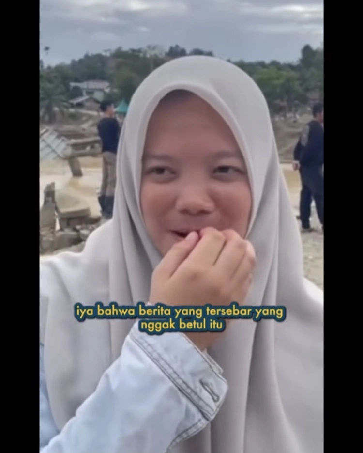 Wanita Aceh Tamiang Sebut Laporan Cnn Hoax [Instagram]