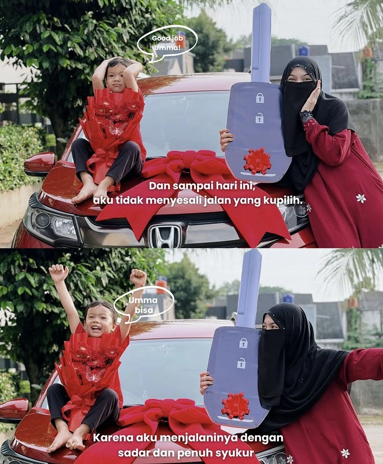 Wardatina Mawa Dan Anaknya Dan Mobil Barunya [Instagram]