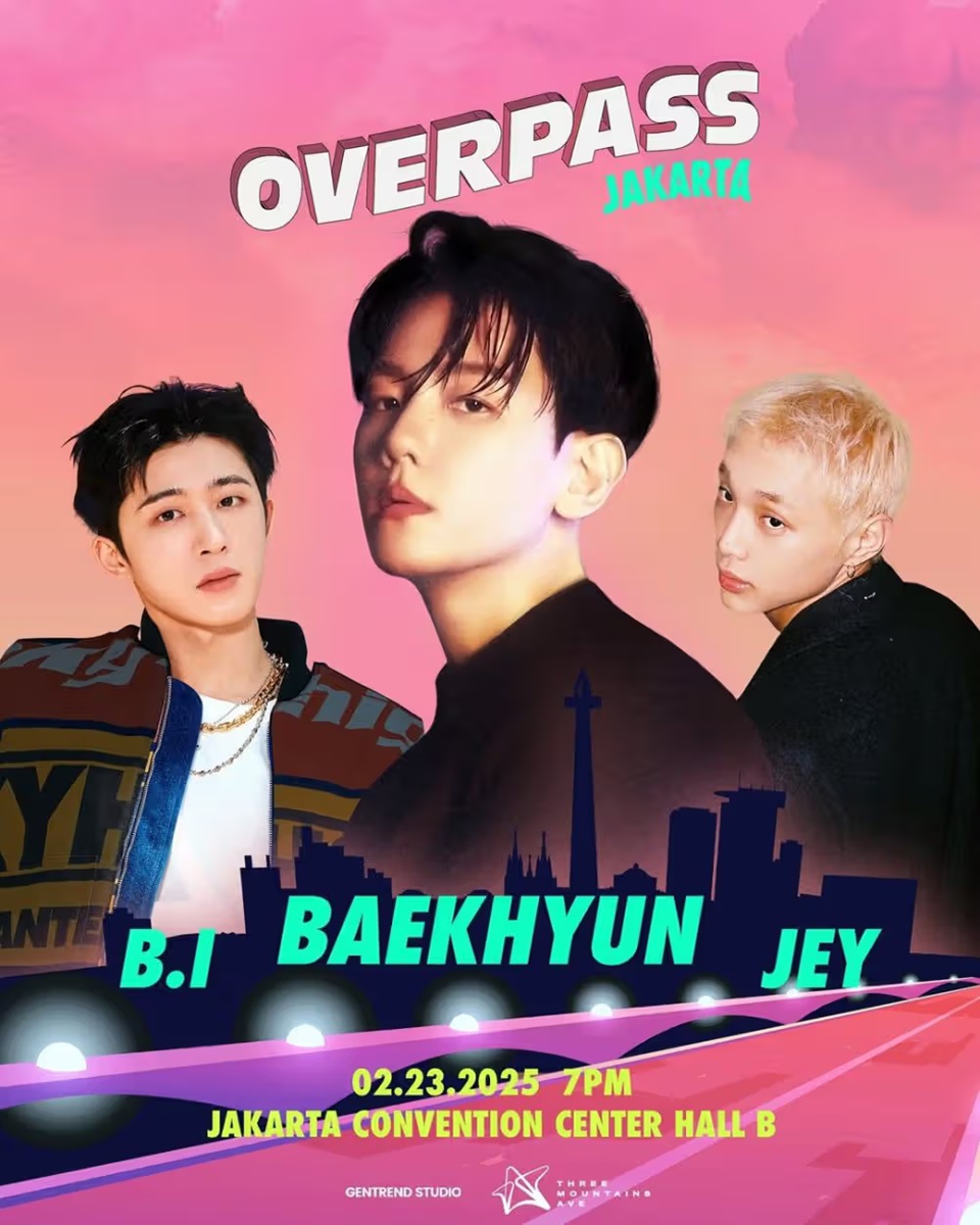 Baekhyun, B.I dan JEY Bakal Manggung di Jakarta, Catat Tanggalnya!
