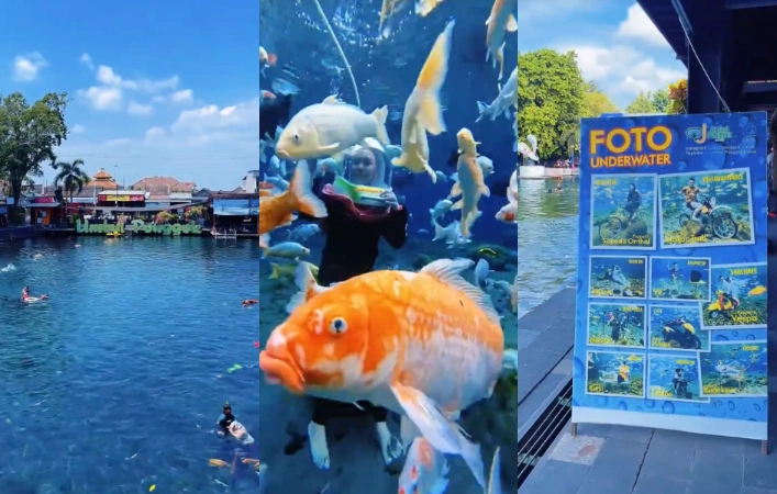 Wisata Umbul Ponggok Klaten [Sumber: Tiktok]