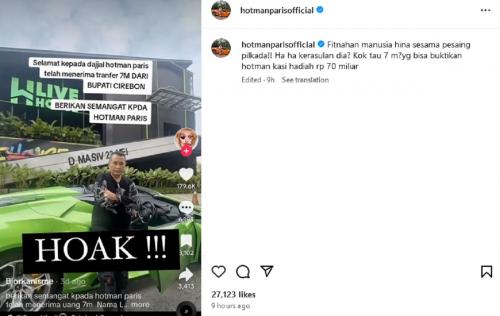 Difitnah Terima Suap, Hotman Paris Hutapea Sayembara Rp70 Miliar