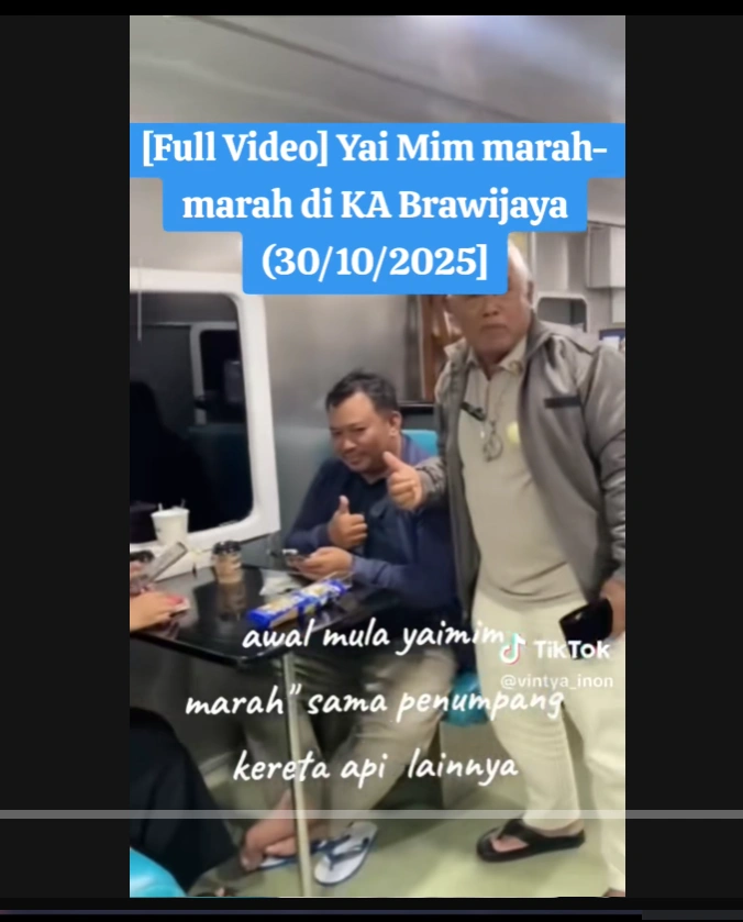 Yai Mim Marah Marah Dengan Penumpang Kereta Api Cc Tiktok