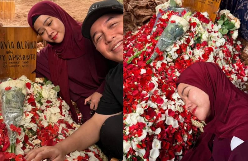 Yura Yunita Di Pemakaman Vidi Aldiano Instagram