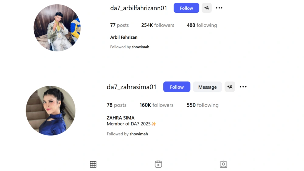 Zahra Dan Arbil Pakai Nama Akun Media Sosial Couple 01 [Instagram]
