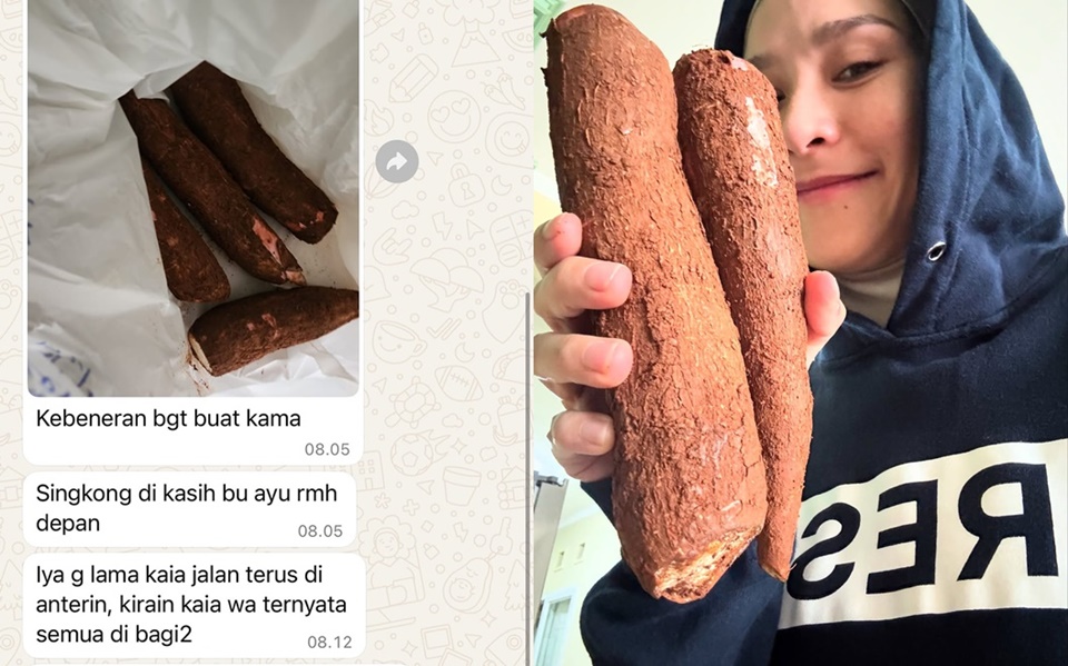 Zaskia Adya Mecca Nangis Dikasih Singkong Tetangga [Instagram]
