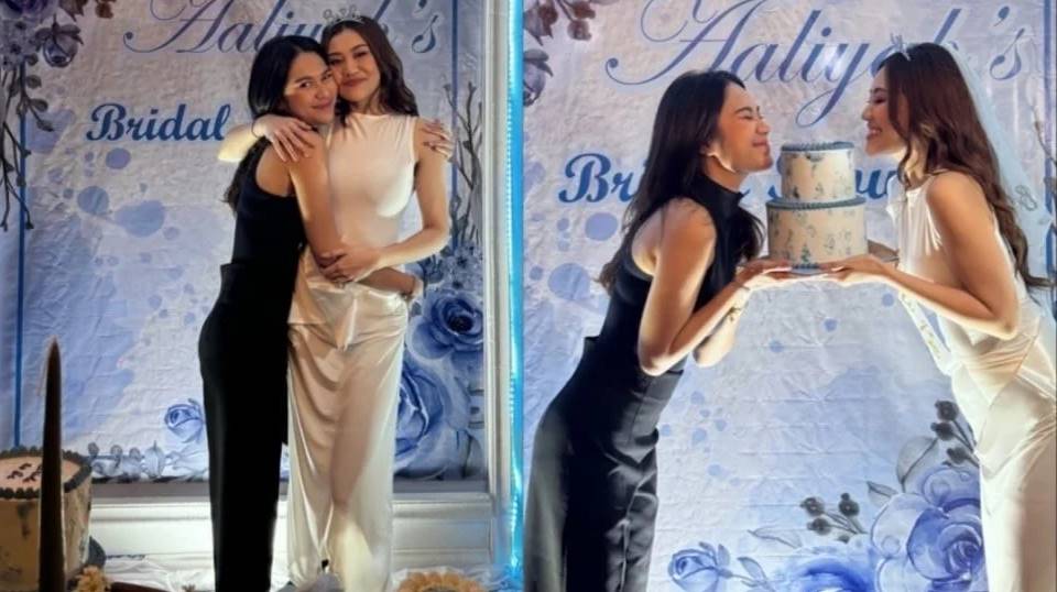 Mewah, Azizah Salsha Tenteng Tas Hermes Rp550 Juta di Acara Siraman Aaliyah Massaid