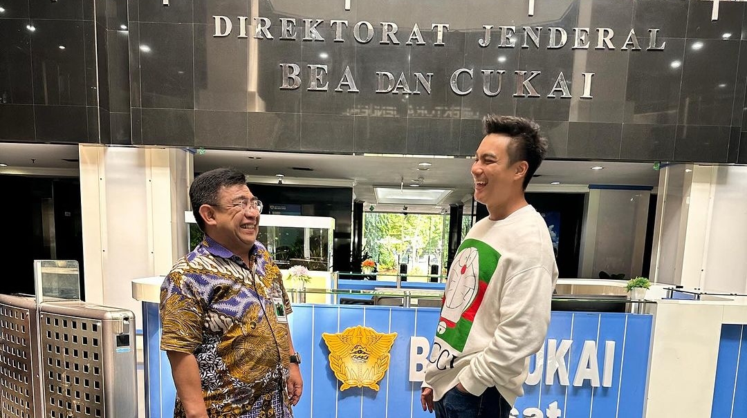 Baim Wong Sambangi Bea Cukai [Instagram]