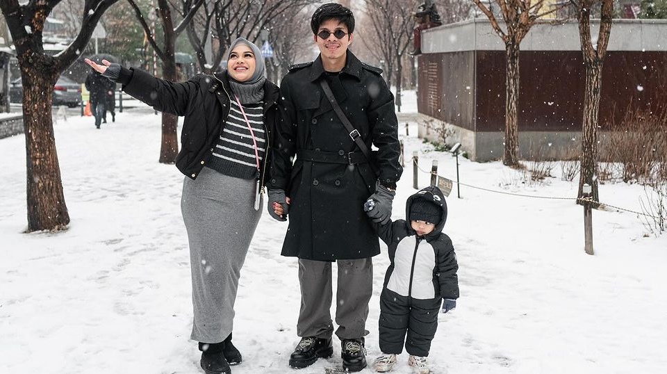 Atta Halilintar dan Ameena di Korea [Instagram]