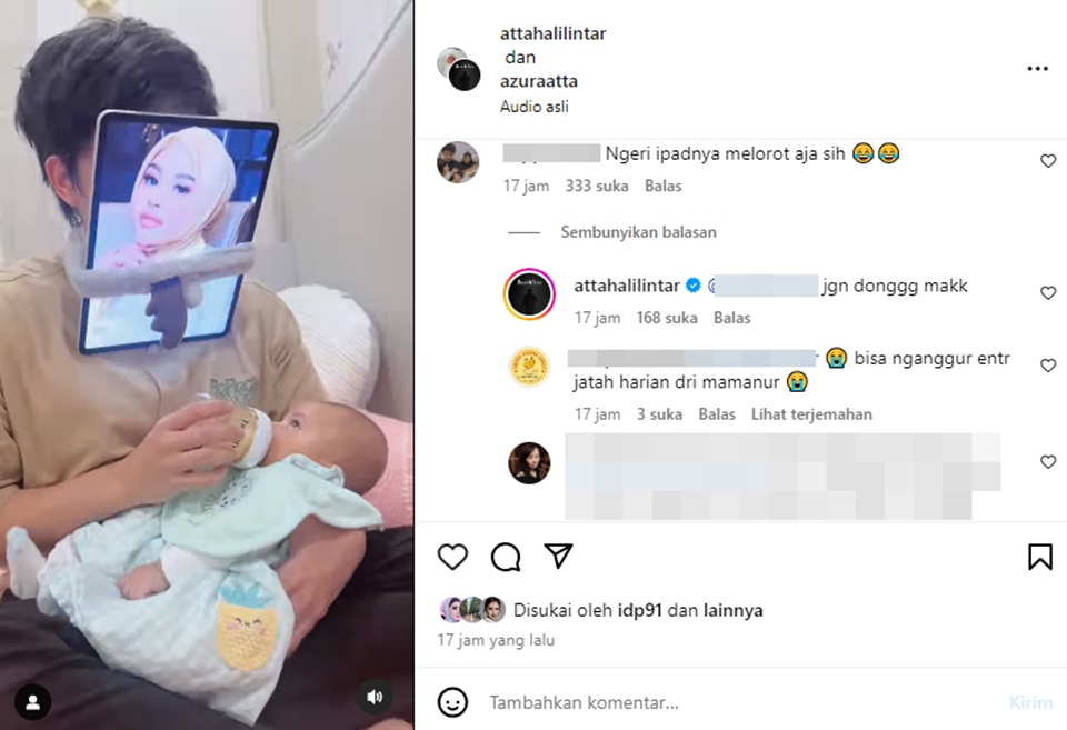 Trik Atta Halilintar Momong Azura [Instagram]