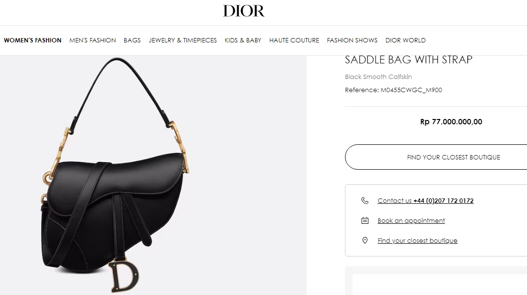 Harga Tas Awkarin [dior.com]