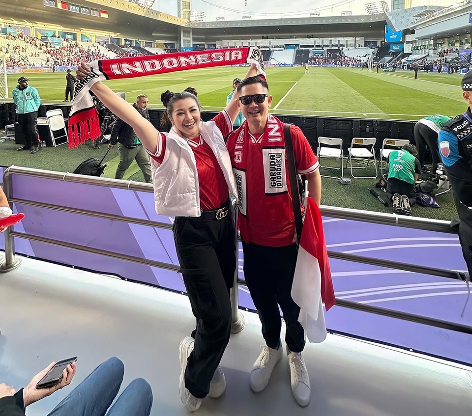 Fitri Carlina Nonton Timnas [Instagram]