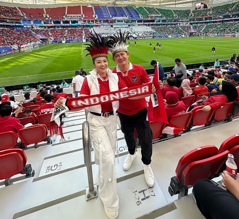 Fitri Carlina Nonton Timnas [Instagram]