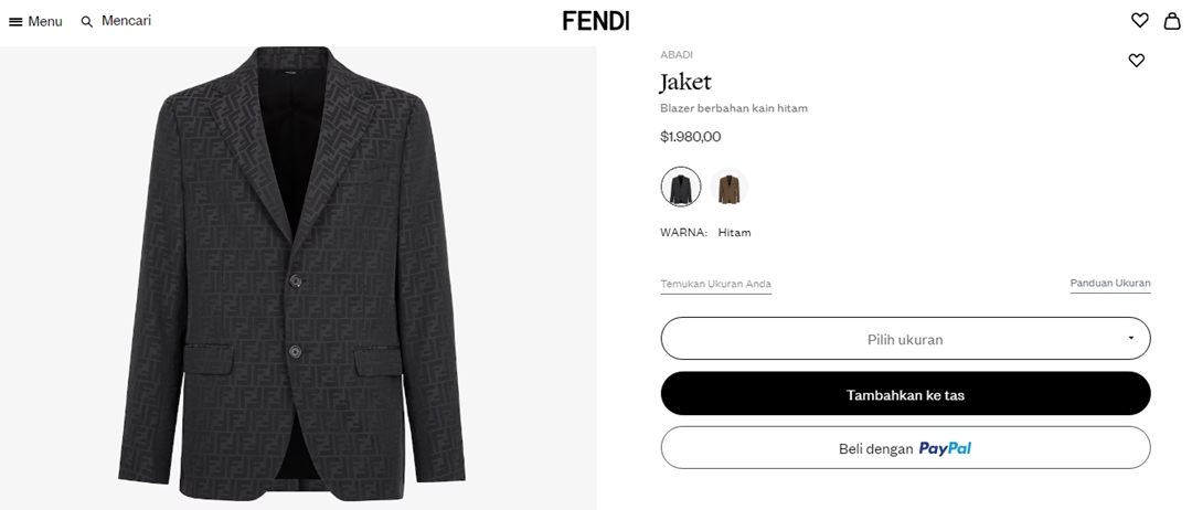 Harga Blazer VIDI [fendi.com]