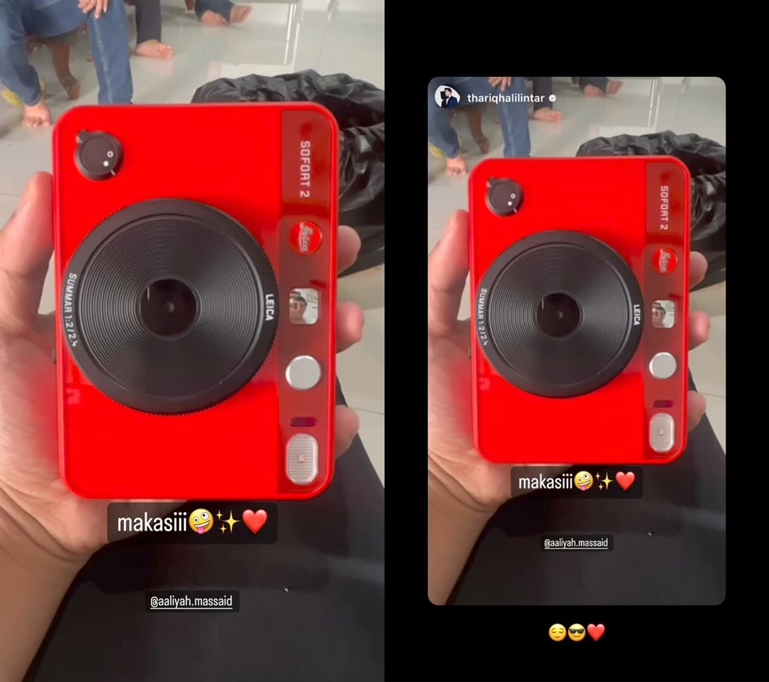 Aaliyah Massaid Hadiahi Thariq Halilintar Kamera [Instagram Story]