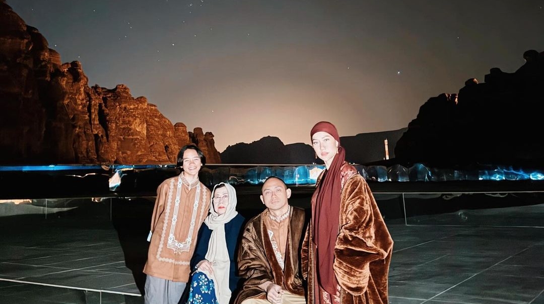Keluarga Bunga Citra Lestari di Al Ula [Instagram]