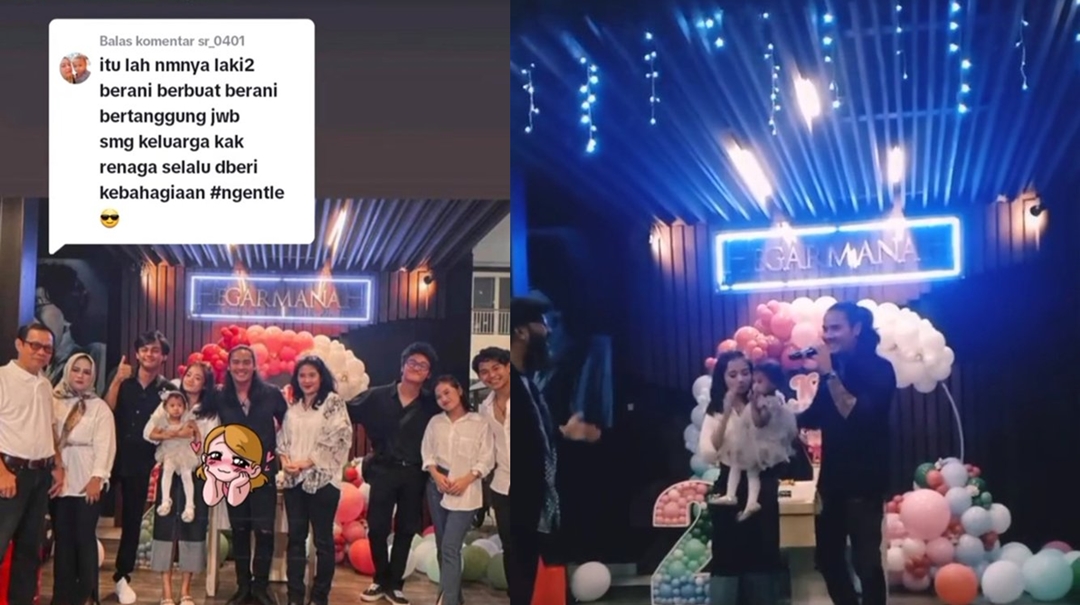 Renaga Tahier Hadiri Ultah Anak, Juli 2023 [Instagram]