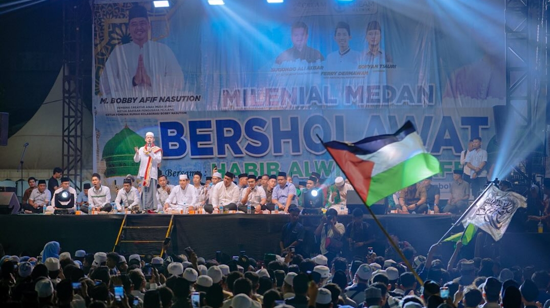 Bobby Nasution Hadiri Acara "Milenial Medan Bersalawat" [Instagram]