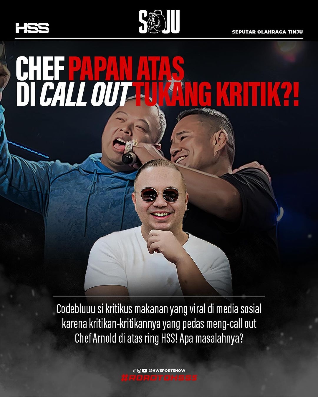 Codeblu Tantang Chef Arnold Adu Tinju