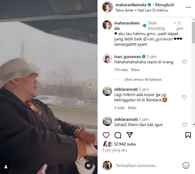 Ivan Gunawan Patah Hati Ayu Ting Ting Tunangan [Instagram]
