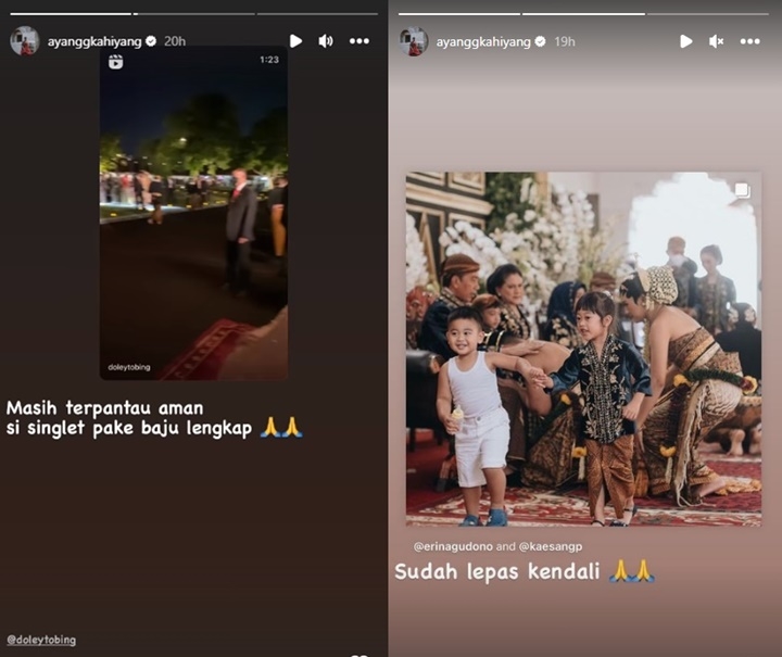 Kahiyang Ayu Pantau Baju Nahyan