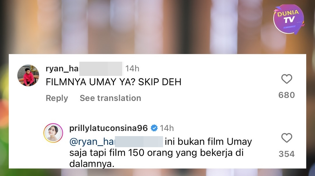 Reaksi Prilly Latuconsina Filmnya Kena Cancel Gara-gara Umay Shahab