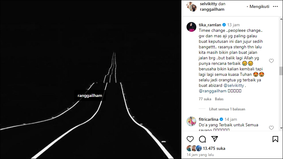 Tika T2 Sudah Berusaha Damaikan Selvi Kitty dan Rangga Ilham