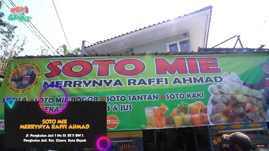 Soto Mie Bogor Merrynya Raffi Ahmad di Depok